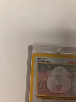 Pokemon TCG Chansey Base Set Holo Unlimited Rare Card 3/102 - Image 3