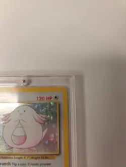 Pokemon TCG Chansey Base Set Holo Unlimited Rare Card 3/102 - Image 4