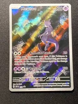 Pokemon TCG Mewtwo 052 Sv: Scarlet & Violet 151 Black Star Promo Cards Holo - Image 4
