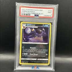 Pokemon TCG Umbreon SWSH129 Black Star Promo Holo Card PSA 9 - Image 1