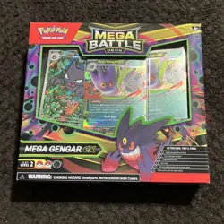 Pokemon Mega Battle Deck Mega Gengar ex 60 Cards Foil Deck Box Playmat Coin 2025 - Image 1