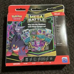Pokemon Mega Battle Deck Mega Gengar ex 60 Cards Foil Deck Box Playmat Coin 2025 - Image 2
