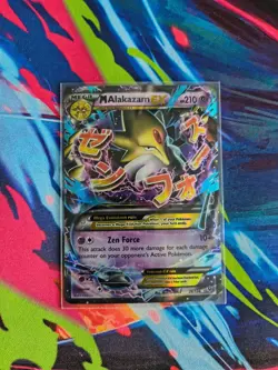 Pokemon M Alakazam EX Ultra Rare Holo 26/124 Fates Collide Mega 210HP Card - Image 1