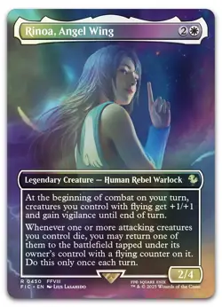 Rinoa, Angel Wing (Borderless) #450 (Foil) (NM) Final Fantasy FIC Magic MTG - Image 1