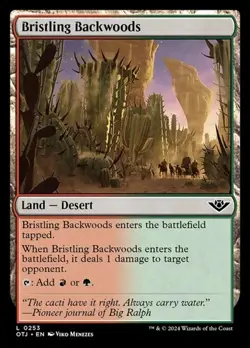 1x Bristling Backwoods - Foil NM Eng MTG - Outlaws Thunder Junction - Image 1