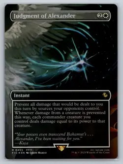 Judgment of Alexander (Borderless) Commander: Final Fantasy Foil - Image 1