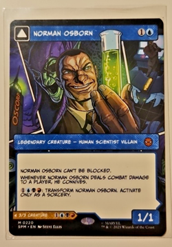 Norman Osborn - Green Goblin 0220 Borderless Mythic Nonfoil MTG Spider-Man NM - Image 1