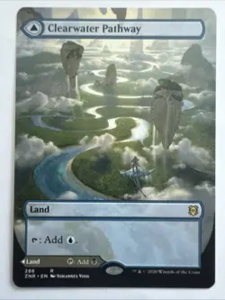 MTG - Clearwater / Murkwater Pathway - Zendikar Rising - Borderless - NM - Image 1