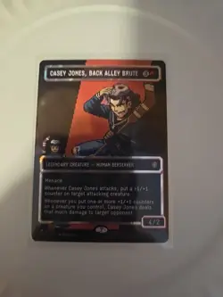 Casey Jones, Back Alley Brute (Borderless) (Surge Foil) Commander:TMNT Foil - Image 1