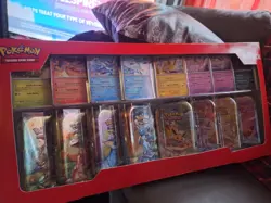 Pokemon TCG Prismatic Evolutions Tin Collection 8-Pack Booster Box - Image 3