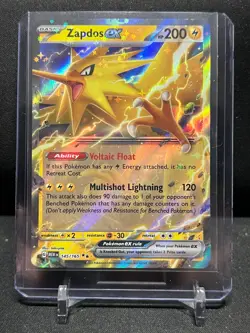Zapdos ex 145/165 Double Rare Holo Pokemon 2023 S&V 151 NM English - Image 1
