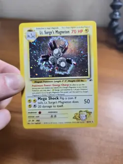 Pokemon Vintage Holo Rare Lt. Surge's Magneton Gym Heroes Wotc 2000 MP - Image 1
