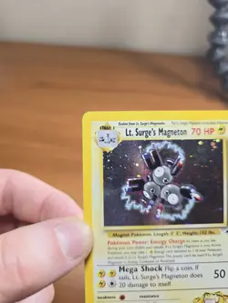 Pokemon Vintage Holo Rare Lt. Surge's Magneton Gym Heroes Wotc 2000 MP - Image 2