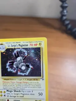 Pokemon Vintage Holo Rare Lt. Surge's Magneton Gym Heroes Wotc 2000 MP - Image 3