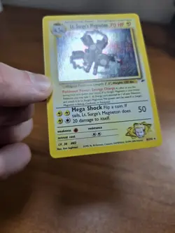 Pokemon Vintage Holo Rare Lt. Surge's Magneton Gym Heroes Wotc 2000 MP - Image 5