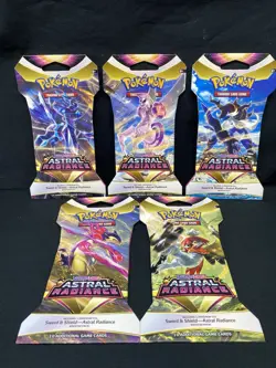 5 Pokemon Sword & Shield Astral Radiance Booster Packs (All 5 Are Different) - Image 1