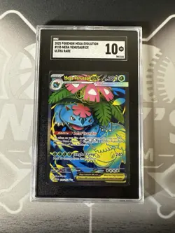 2025 Pokemon Mega Evolution #155 Mega Venusaur EX Ultra Rare SGC 10 Pop:3 🔥 - Image 3