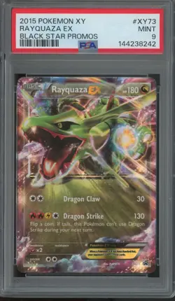 2015 Pokemon XY Black Star Promo #XY73 Rayquaza EX Mint PSA 9 - Image 1