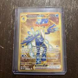 Pokemon TCG Quaquaval EX 273/193 Sv02 Paldea Evolved Holo Hyper Rare, Golden - Image 1
