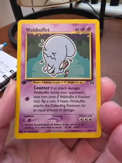 Pokemon 1st edtion NEO Discovery Wobbuffet 35/75 NON-HOLO - Image 1