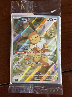 Pokemon Prismatic Evolutions Eevee Promo 173 Illustration Holo Sealed - Image 1