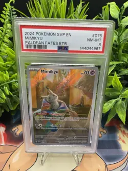 MIMIKYU #75 POKEMON SVP EN-SV BLACK STAR PROMO 2024 NEAR MINT-MINT PSA 8 - Image 1