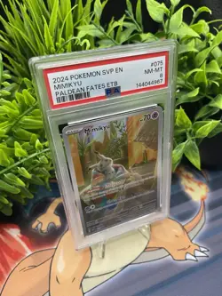 MIMIKYU #75 POKEMON SVP EN-SV BLACK STAR PROMO 2024 NEAR MINT-MINT PSA 8 - Image 3
