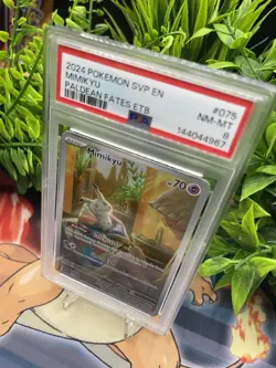 MIMIKYU #75 POKEMON SVP EN-SV BLACK STAR PROMO 2024 NEAR MINT-MINT PSA 8 - Image 4