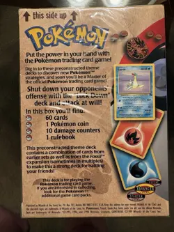 Pokemon Fossil LockDown Theme Deck 1999 Wizards of the Coast Magmar Lapras Holo - Image 2