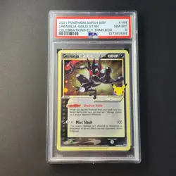 2021 POKEMON SWSH BLACK STAR PROMO #144 GRENINJA-GOLD STAR PSA 8 - Image 1
