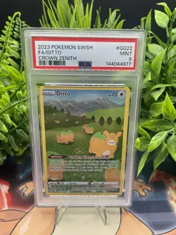 Ditto #GG22 Pokemon SWSH Crown Zenith Galarian Gallery MINT PSA 9 - Image 1