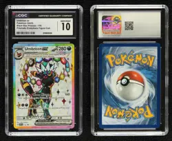 Umbreon ex Pokemon Scarlet & Violet Black Star Promo #176 CGC 10 Gem Mint - Image 3