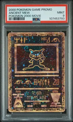POKEMON 2000 GAME MOVIE ANCIENT MEW POKEMON MOVIE PSA 9 MINT - Image 1