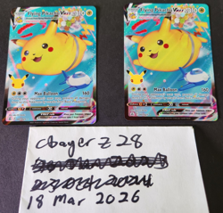 Pokemon TCG Flying Pikachu VMAX #007/025 Celebrations Holo Rare, Pack Fresh - Image 1