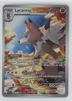 Lycanroc Illustration Rare Pokemon Journey Together JTG #166 - Image 1