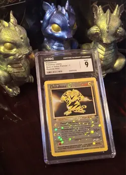 Pokemon Electabuzz DOUBLE SWIRL 🌀🌀 2003 Best Of Game ~ CGC / PSA 9✨ - Image 4