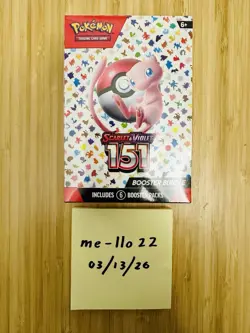 Pokemon TCG Scarlet & Violet 151 Booster Bundle (6 Packs) BRAND NEW & SEALED!!! - Image 1