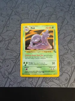 Pokemon: Muk #13/62 Holo Rare Fossil 1999 WOTC Vintage - LP - A89 - Image 1