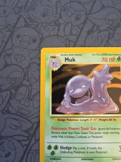 Pokemon: Muk #13/62 Holo Rare Fossil 1999 WOTC Vintage - LP - A89 - Image 3