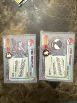 Topps Pokemon Haunter + Gastly92-93 2000 TV Animation Edition Blue Logo Non Holo - Image 2
