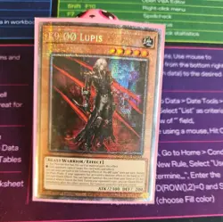 K9-00 Lupis (Starlight Rare) JUSH-EN034 Justice Hunters 1st Edition Yugioh NM - Image 1