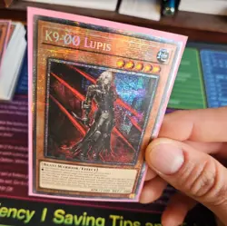 K9-00 Lupis (Starlight Rare) JUSH-EN034 Justice Hunters 1st Edition Yugioh NM - Image 2