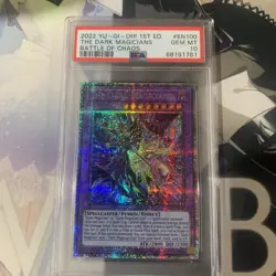 2022 Yu-Gi-Oh! The Dark Magicians BACH-EN100 Starlight Rare PSA 10 GEM MINT - Image 1
