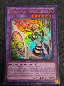 Yugioh! Dracotail Shaulas - BPRO-EN037 - Ultra Rare - 1st Edition Near Mint, Eng - Image 1
