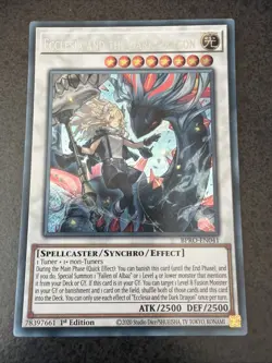 EURO Yugioh BPRO-EN041 Ecclesia and the Dark Dragon Secret Rare 1st Ed NM - Image 1