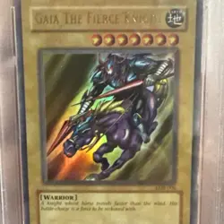 Yugioh 2002 Gaia the Fierce Knight LOB #006 LEGEND OF BLUE EYES PSA 10 Gem - Image 3
