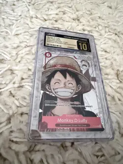 2023 ONE PIECE CCG MONKEY D. LUFFY PROMO 25TH P-001 CGC 10 PRISTINE ENGLISH - Image 2