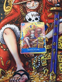 One Piece TCG - Monkey.D.Luffy P-043 (2nd Anniversary Stamped Promo) #1 - Image 1