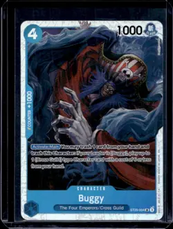 2025 One Piece Starter Set Buggy Blue Foil Super Rare #ST25-004 - Image 1
