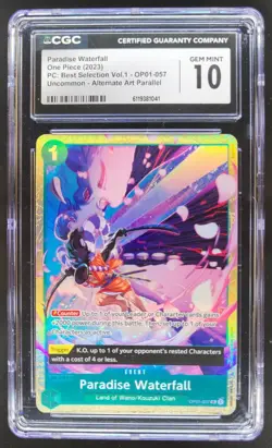 2023 ONE PIECE PARADISE WATERFALL ALT ART OP01-057 CGC 10 A PT - Image 1